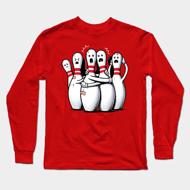 Panic at the Bowling Alley Long Sleeve T-Shirt by GoshWow 